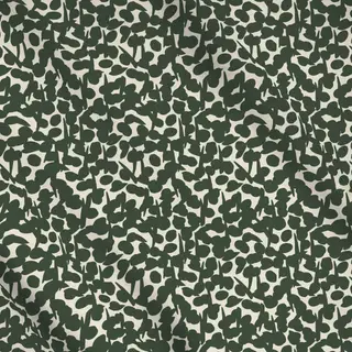 Meterware grün-cremefarbene Beeren