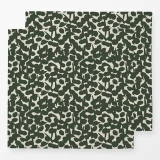 Servietten grün-cremefarbene Beeren