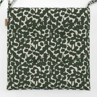 Sitzkissen grün-cremefarbene Beeren