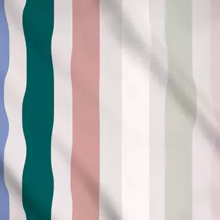 Meterware Colour Christmas Stripes