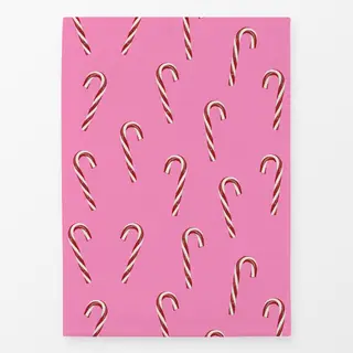 Geschirrtücher Candy Canes Muster Pink
