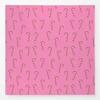 Tischdecke Candy Canes Muster Pink