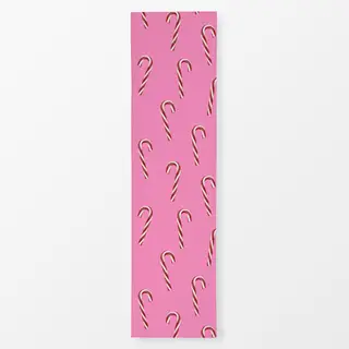 Tischläufer Candy Canes Muster Pink