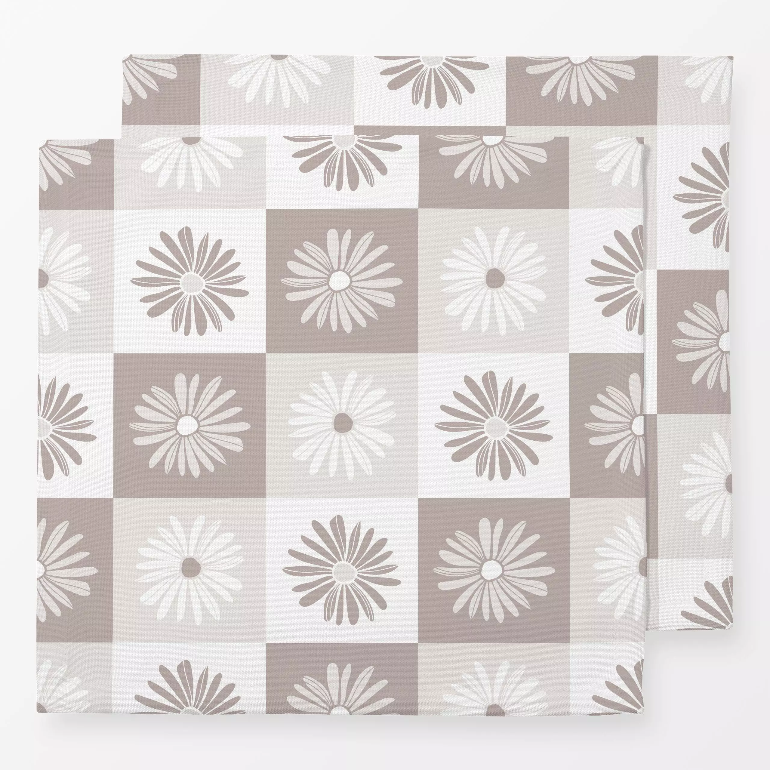 Servietten Frühling Blumen Karo 4 - Blumen & Florales, Symbole & Muster - von „Primus Pattern"; Trockenblumen, Blüten, vinta...