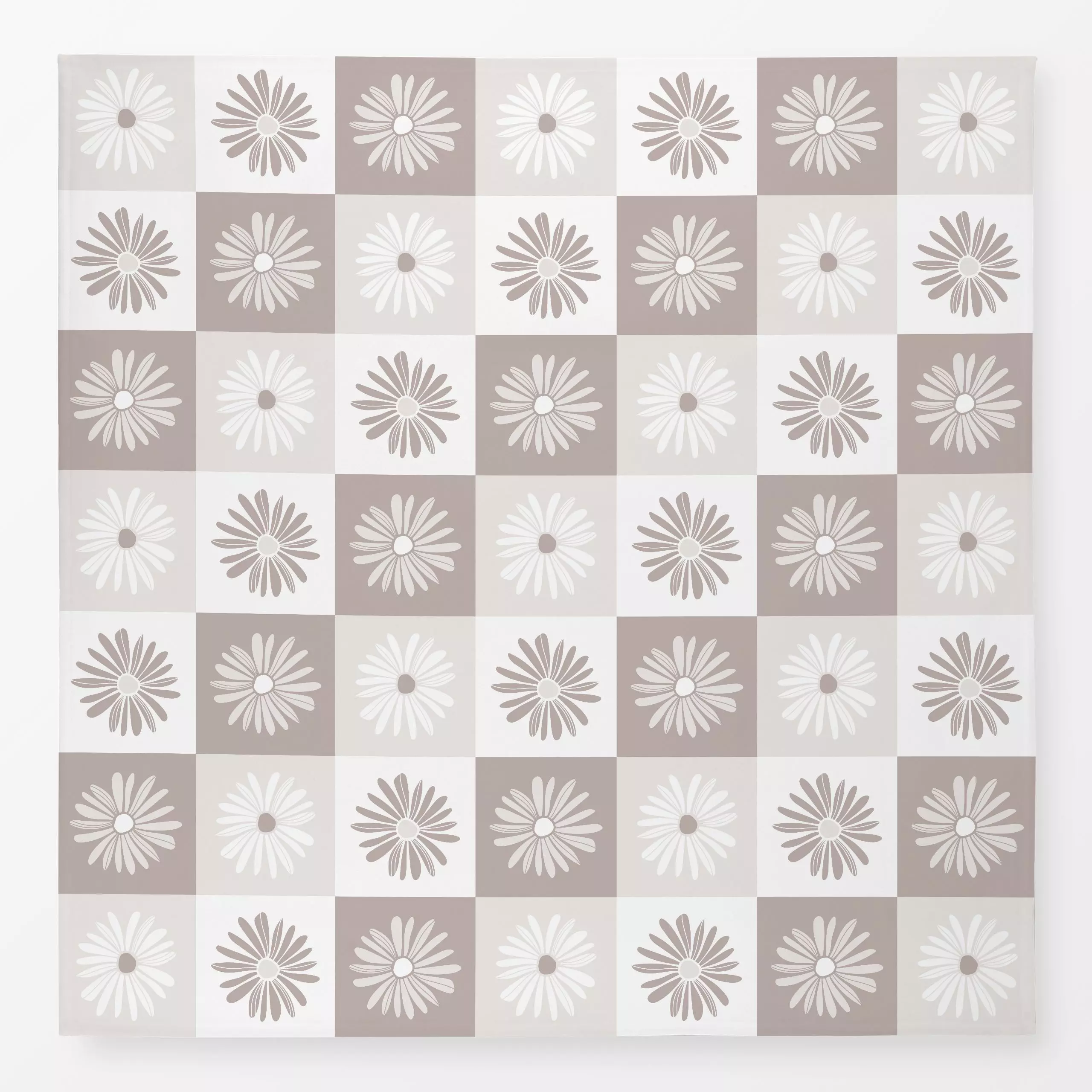 Tischdecke Frühling Blumen Karo 4 - Blumen & Florales, Symbole & Muster - von „Primus Pattern"; Trockenblumen, Blüten, vinta...