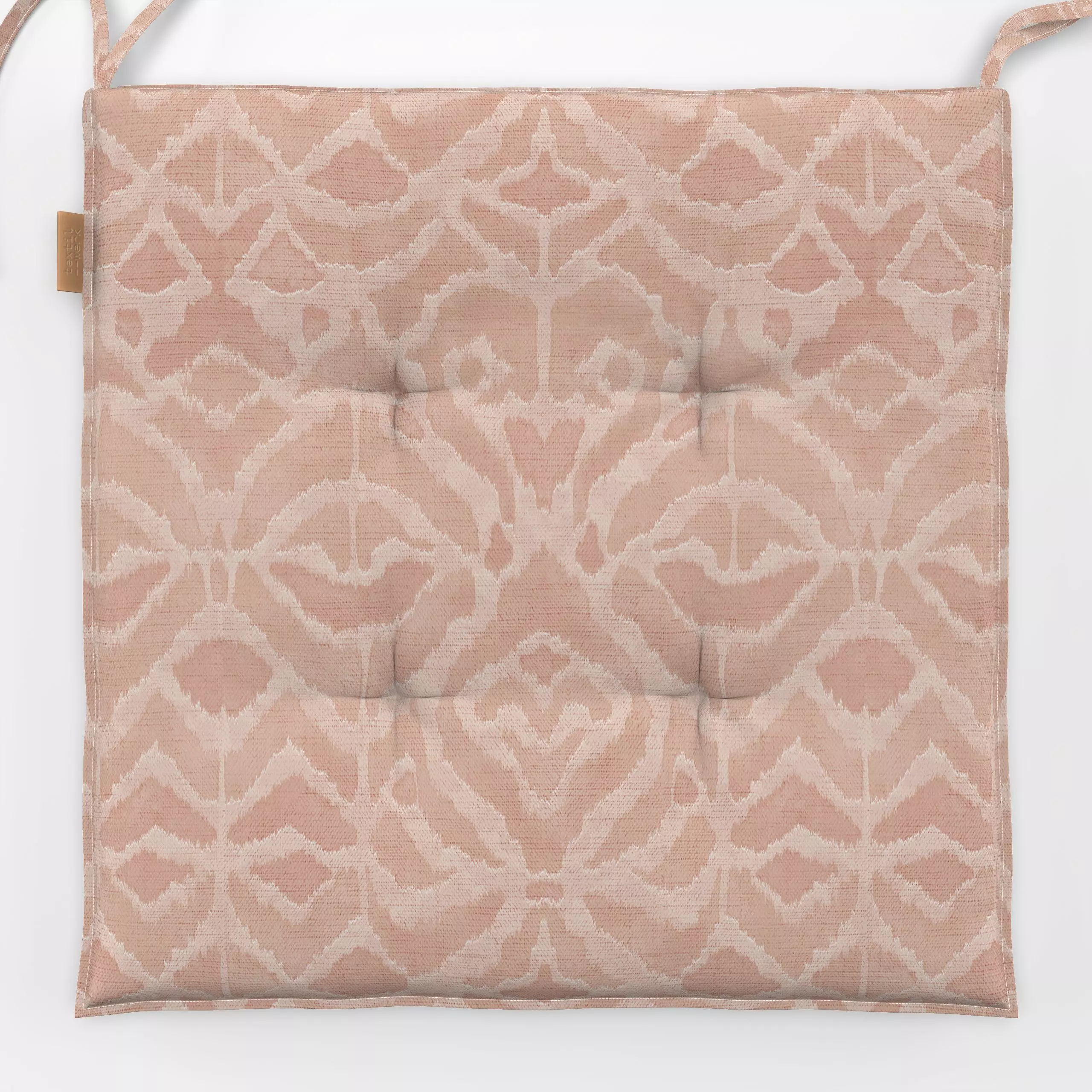Sitzkissen Boho exotic ikat terracotta - Sommer, Symbole & Muster - von „Bloomery Decor"; boho, Muster, Geometrisch, terraco...