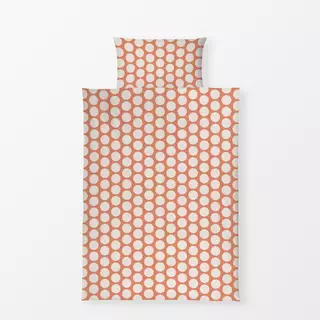 Bettwäsche Polkadots orange