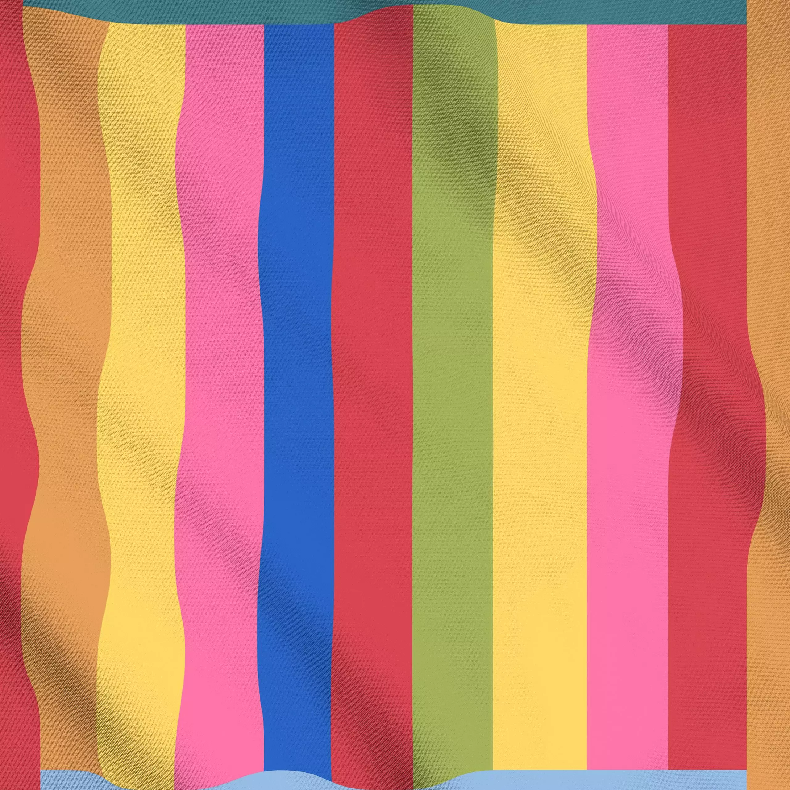 Meterware Streifen bunt, gemustert, von Fjord Studio