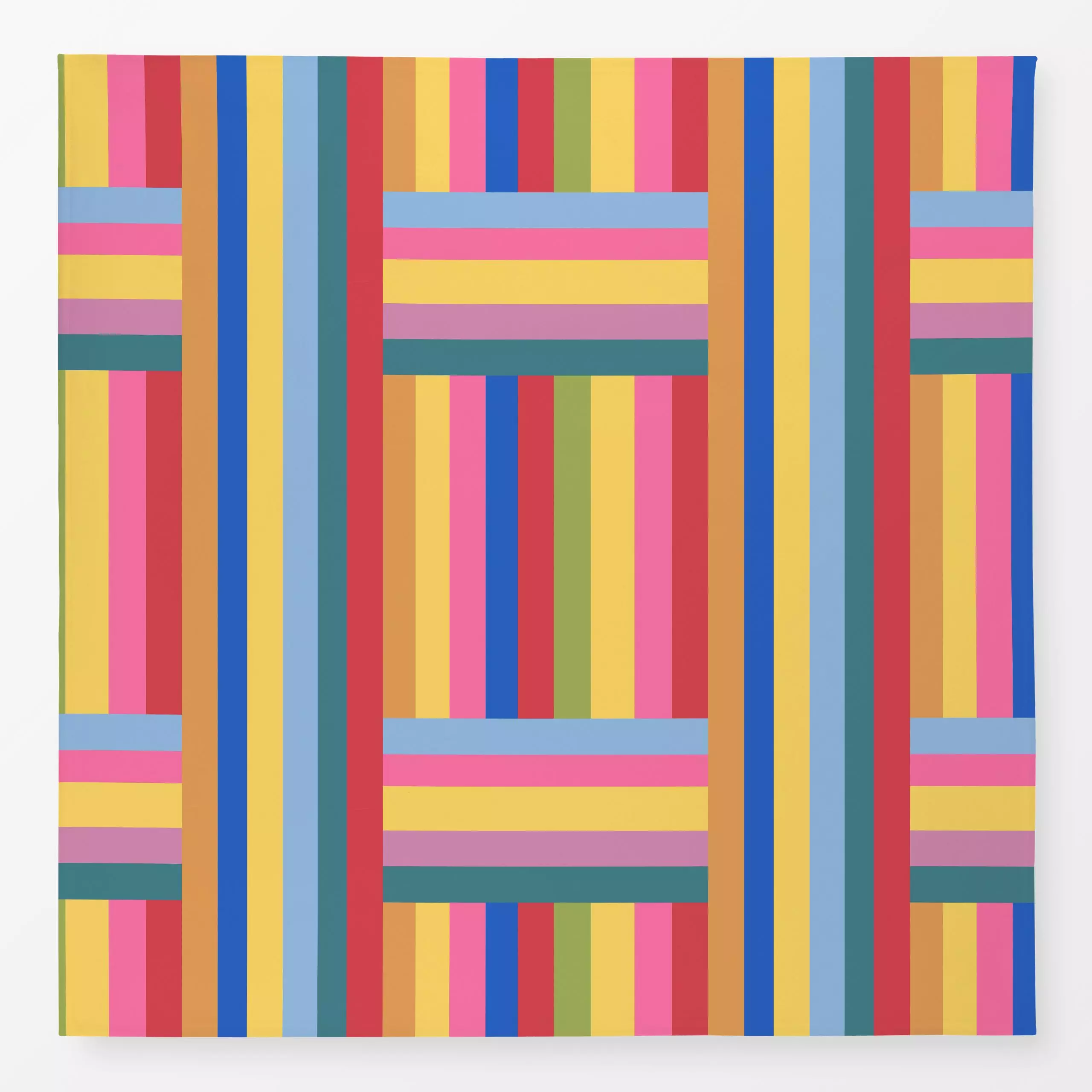 Tischdecke Streifen bunt - Symbole & Muster - von „Fjord Studio"; Regenbogen, Pride, pink, bunt, farbenfroh, gestreift, Nach...