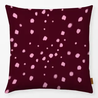 Kissen Fleckenmuster Burgundy