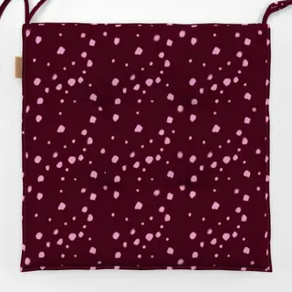 Sitzkissen Fleckenmuster Burgundy