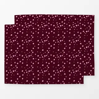 Tischset Fleckenmuster Burgundy