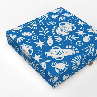 Bodenkissen greek shapes