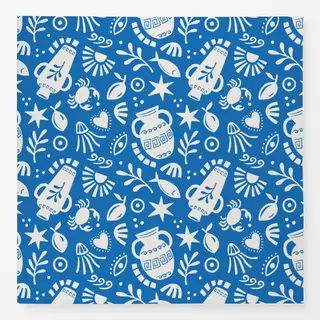 Tischdecke greek shapes