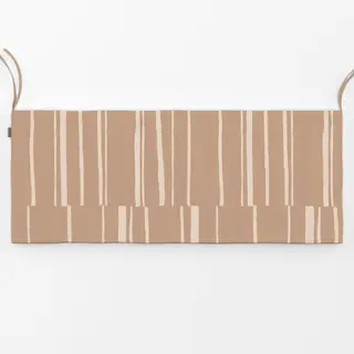 Bankauflage Organic Stripes brown