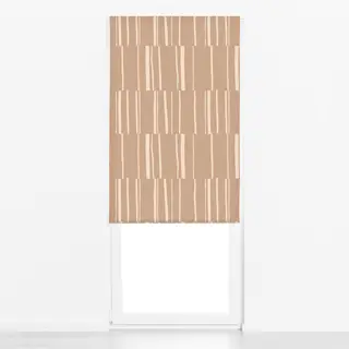 Raffrollo Organic Stripes brown