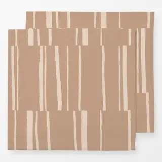 Servietten Organic Stripes brown