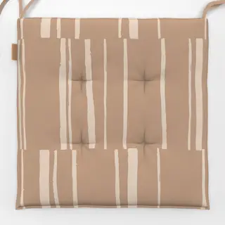 Sitzkissen Organic Stripes brown