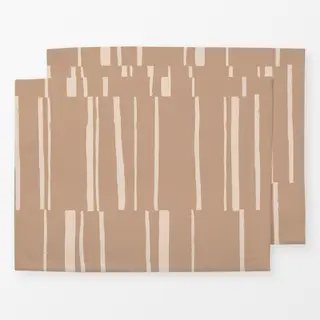 Tischset Organic Stripes brown