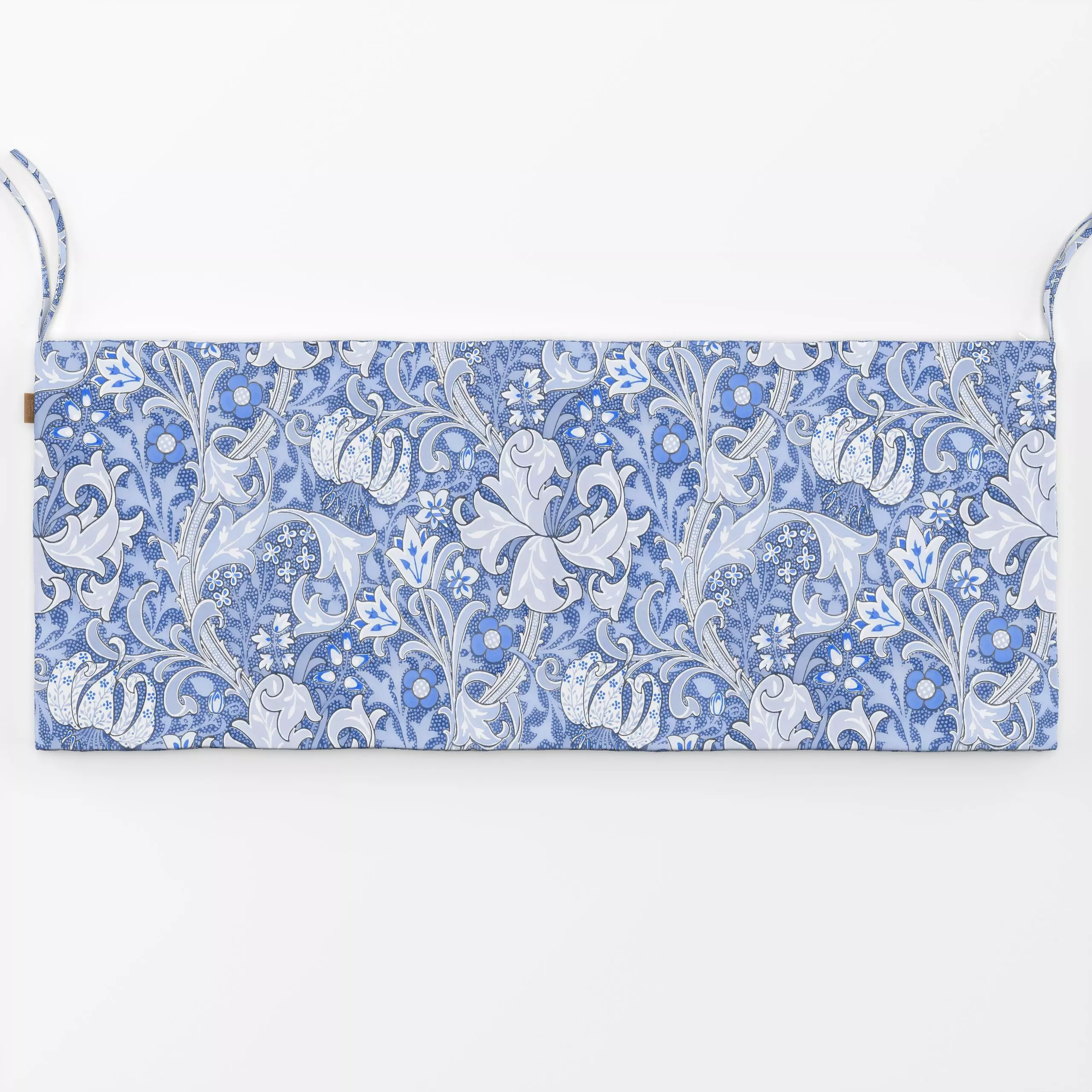 Bankauflage Blau Morris Golden Lily - Blumen & Florales, Symbole & Muster, Retro & Vintage - von „Uta Naumann"; Muster, Bota...