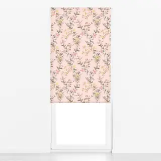 Raffrollo Pink Chinoiserie Garten