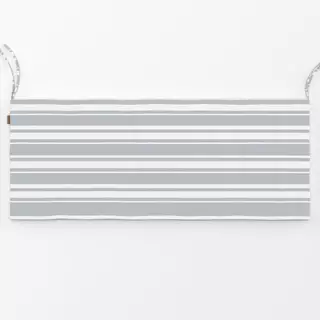 Bankauflage Blau-Grau Streifen