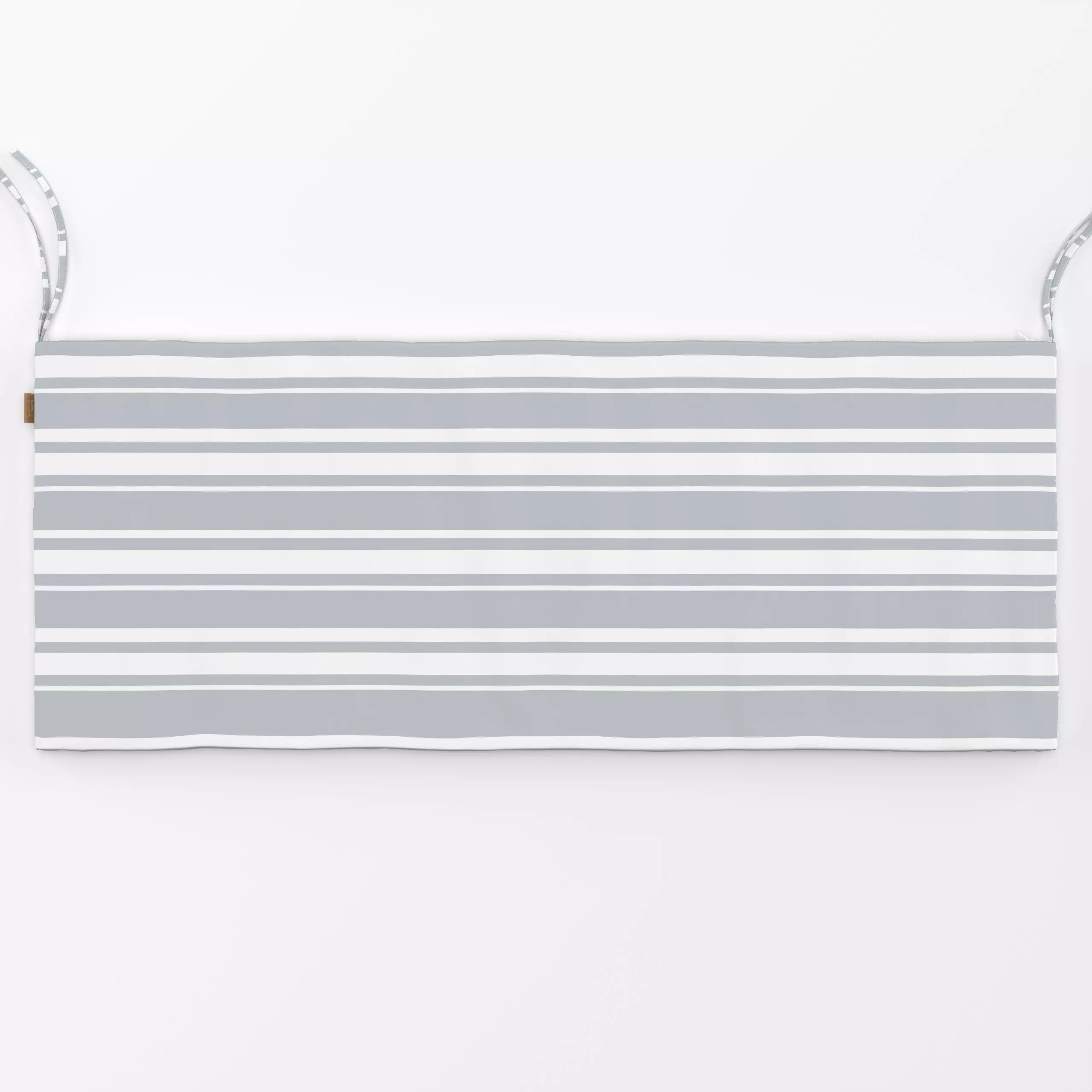 Bankauflage Blau-Grau Streifen - Sommer, Symbole & Muster - von „Sara Maria"; Blaugrau, grau, Streifen, blau, Scandinavian, ...