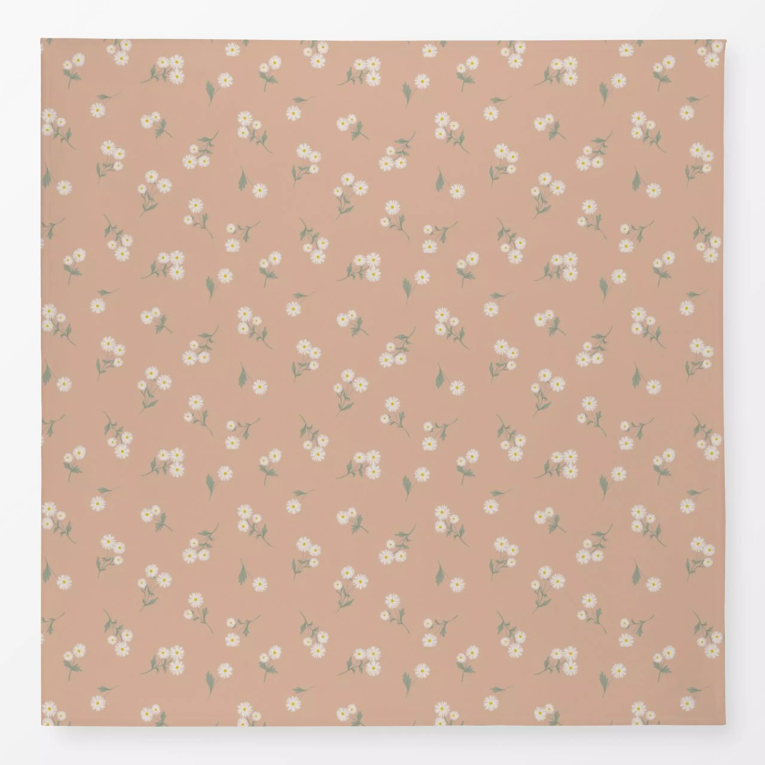 Tischdecke Gänseblümchen Hellorange - Blumen & Florales, Symbole & Muster, Pflanzen & Botanik - von „DEINKI"; Blumen, Kräute...