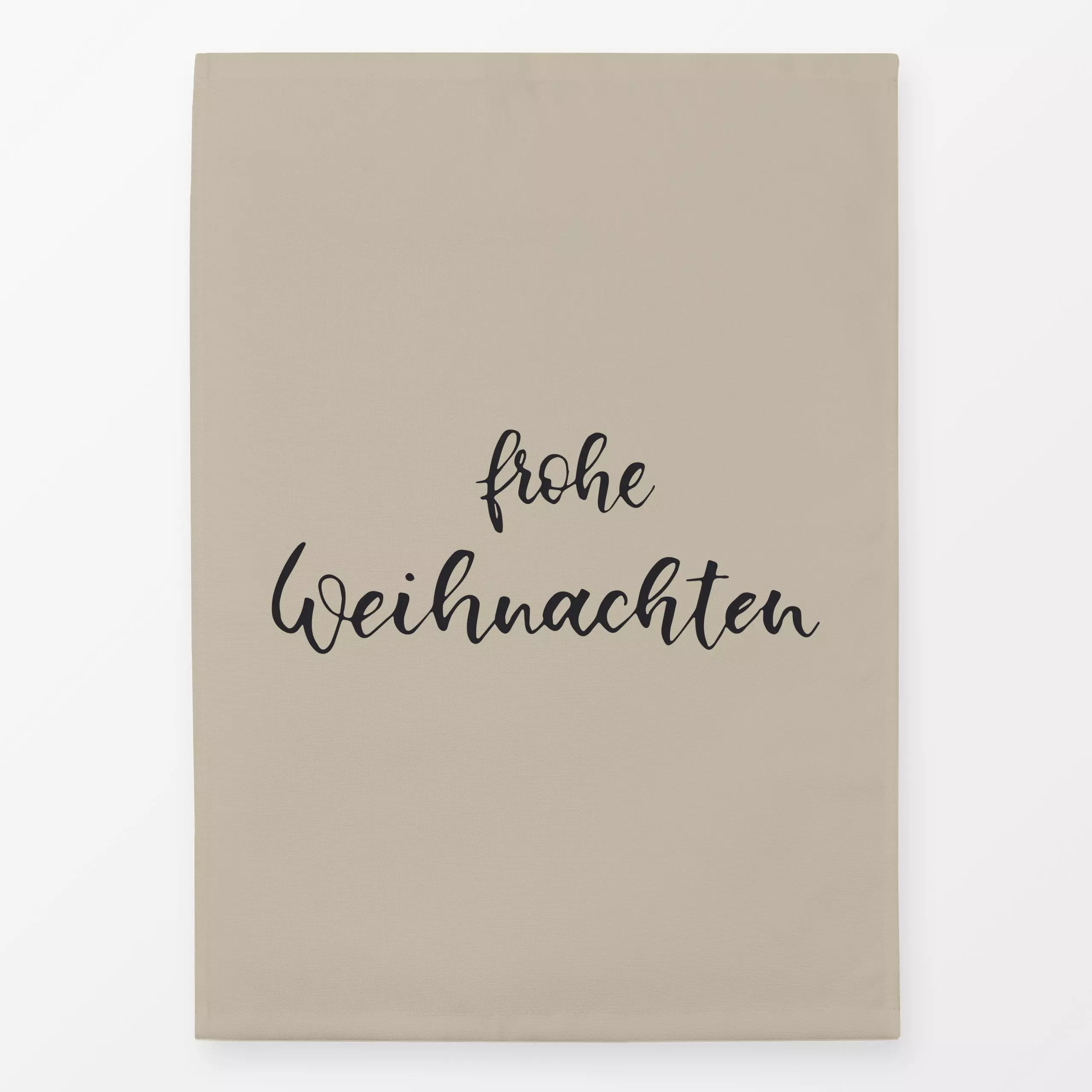 Geschirrtücher Frohe Weihnachten fog - Sprüche & Schriftzüge, Weihnachten, Winter - von „Katrin Graff"; Hygge, typografie, S...