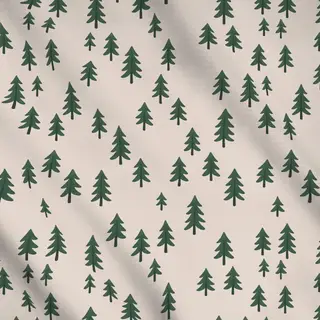 Meterware Bäume offwhite