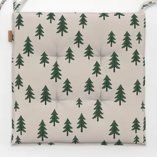 Sitzkissen Bäume offwhite