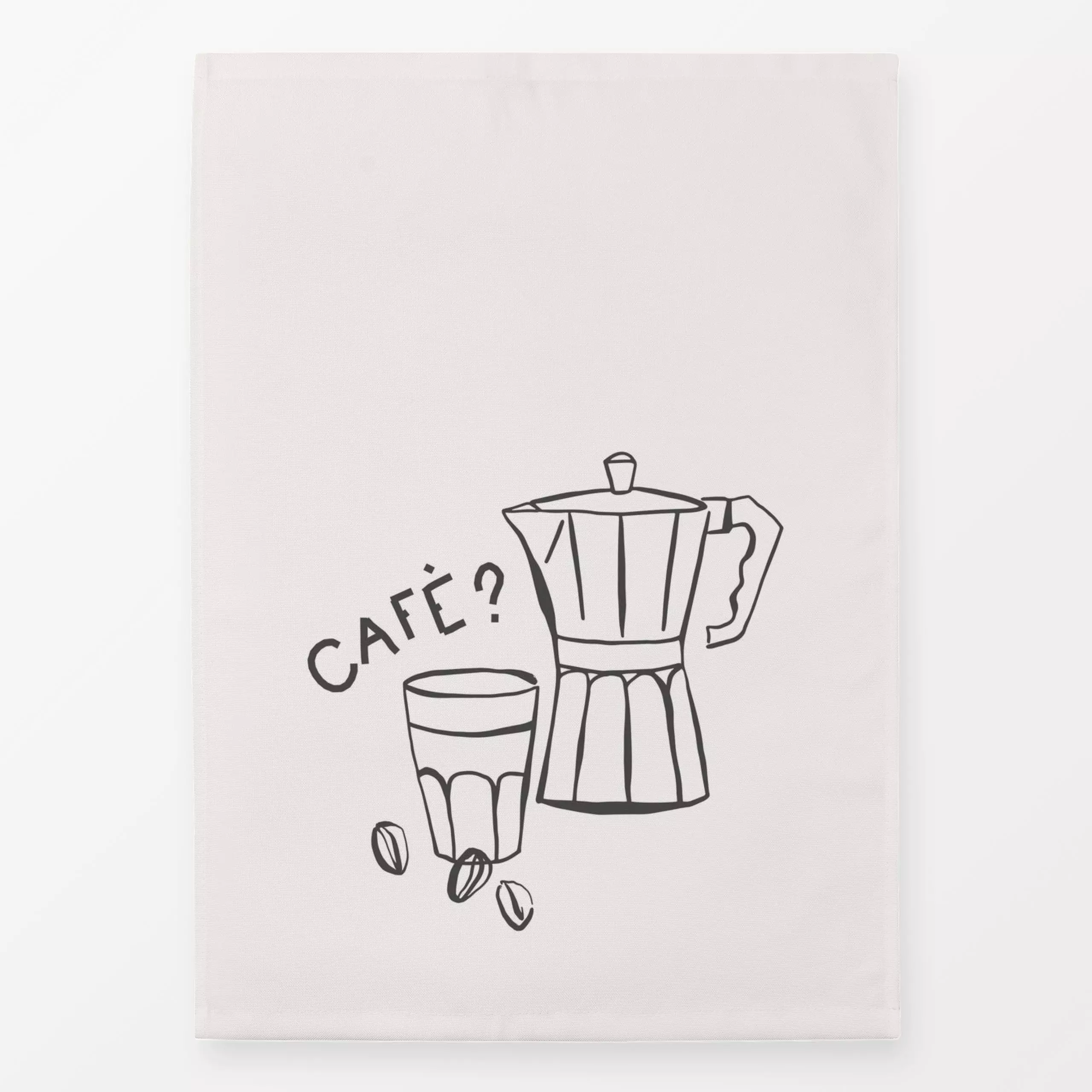 Geschirrtücher Cafe Beige - Küche, Essen & Trinken - von „Kruth Design"; Kaffee, geschenkidee, Cafe, Cappuccino, Espresso, k...