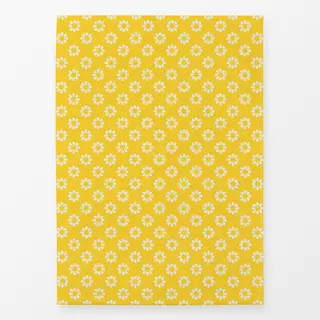 Geschirrtücher Muster Blüten gelb