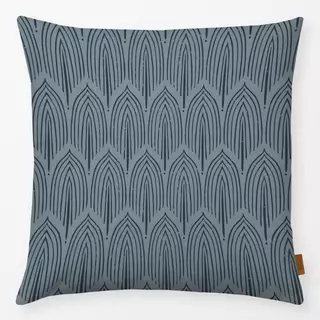 Kissen Boho Arc blau
