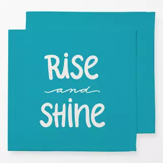 Servietten Rise And Shine türkis