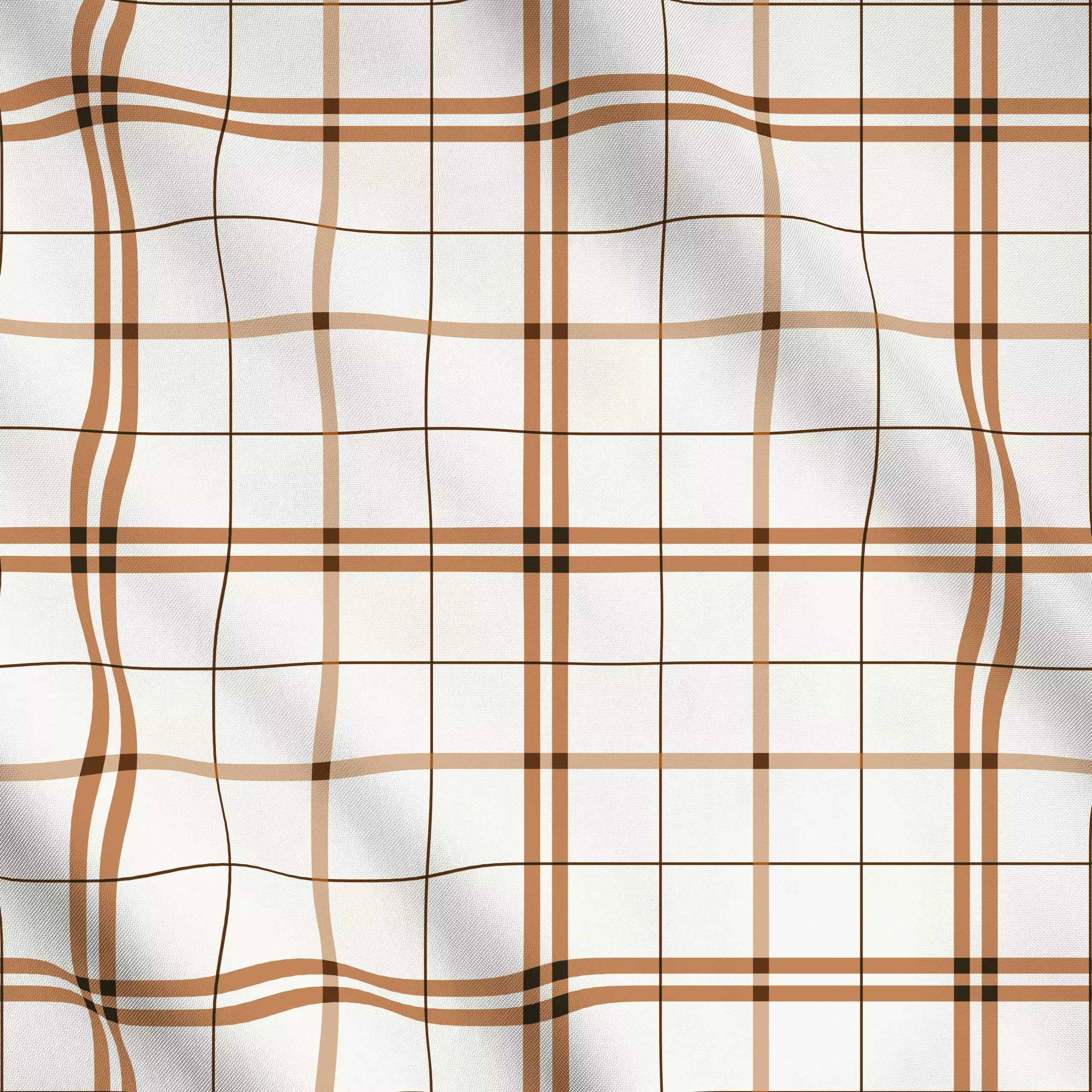 Meterware Karos beige braun - Weihnachten, Winter - von „Kathrin Woo"; boho, Geometrisch, Weihnachten, Winter, xmas, Karos, ...