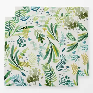Servietten Toskana Blätter Salbei Grün