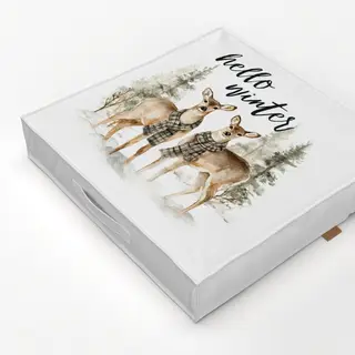 Bodenkissen Hello Winter Rehe