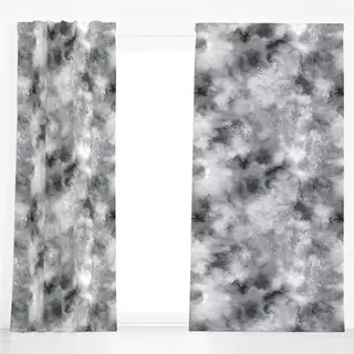 Dekovorhang Marble Smoky Watercolor Gray