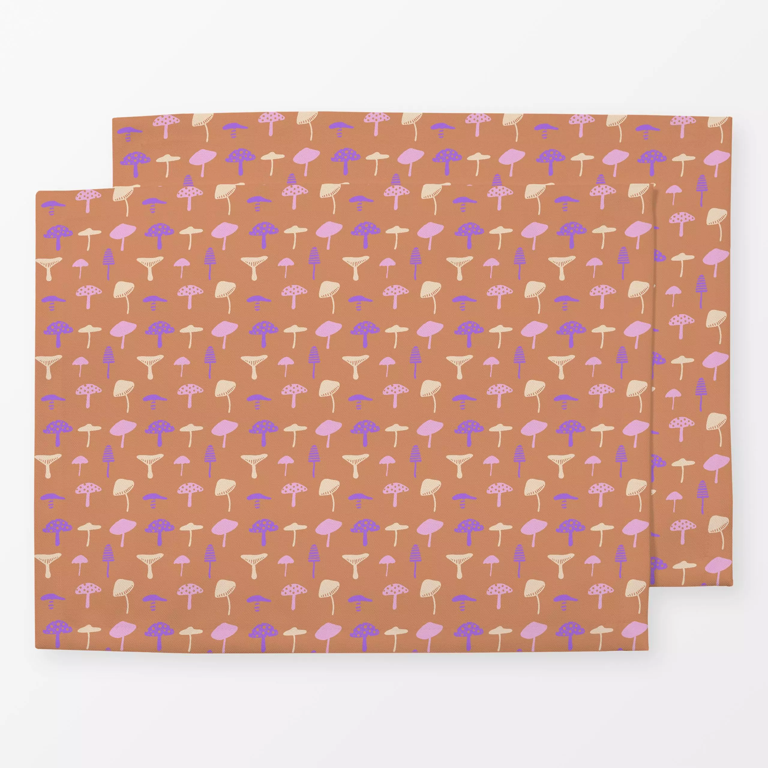 Tischset Herbstliebe Pilze Muster beige - Herbst, Kinderzimmer & Motive für Kinder, Symbole & Muster - von „Carolin Vonhoff"...