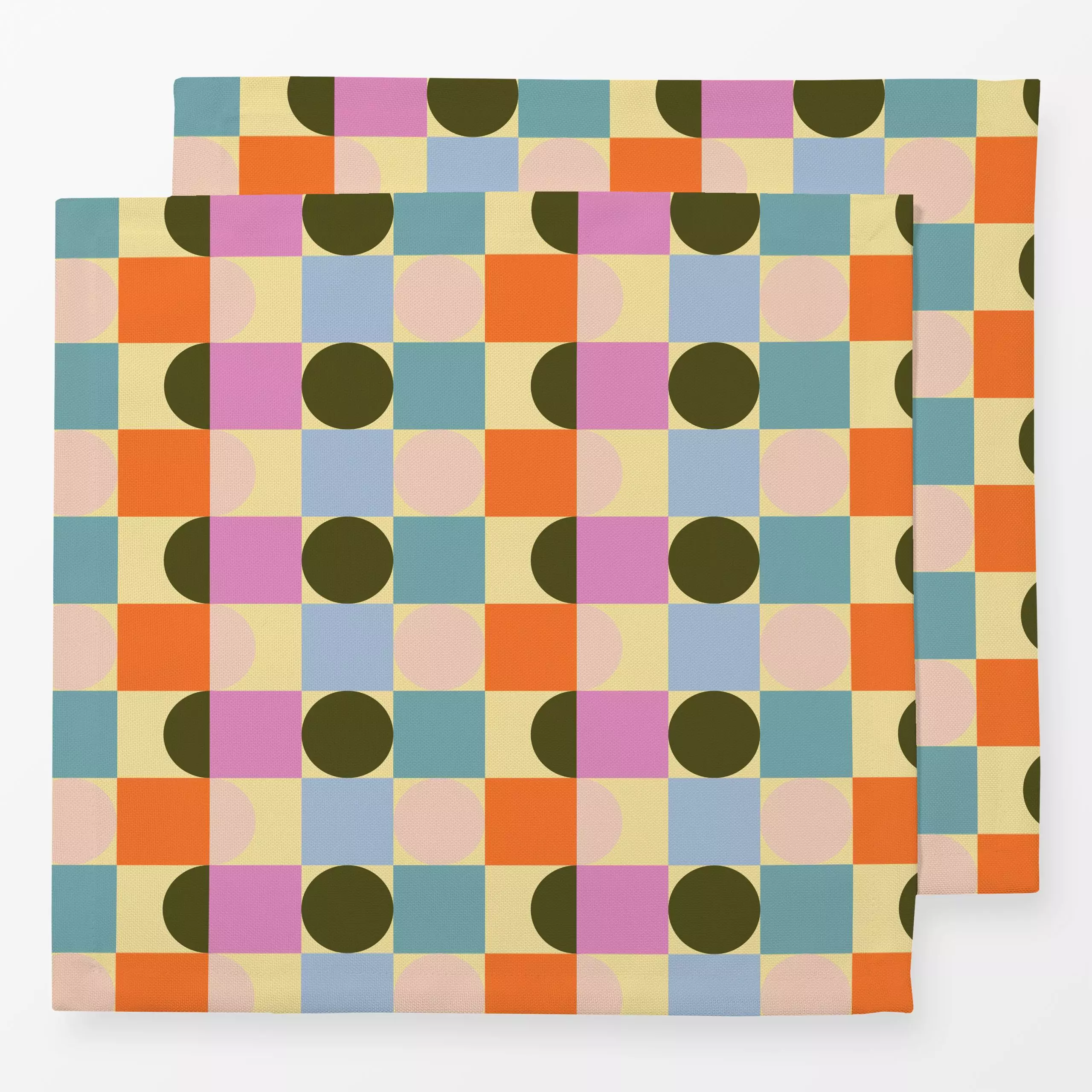 Servietten Let's Play Pattern - Kinderzimmer & Motive für Kinder, Symbole & Muster - von „Julia Schumacher"; Geometrisch, Or...