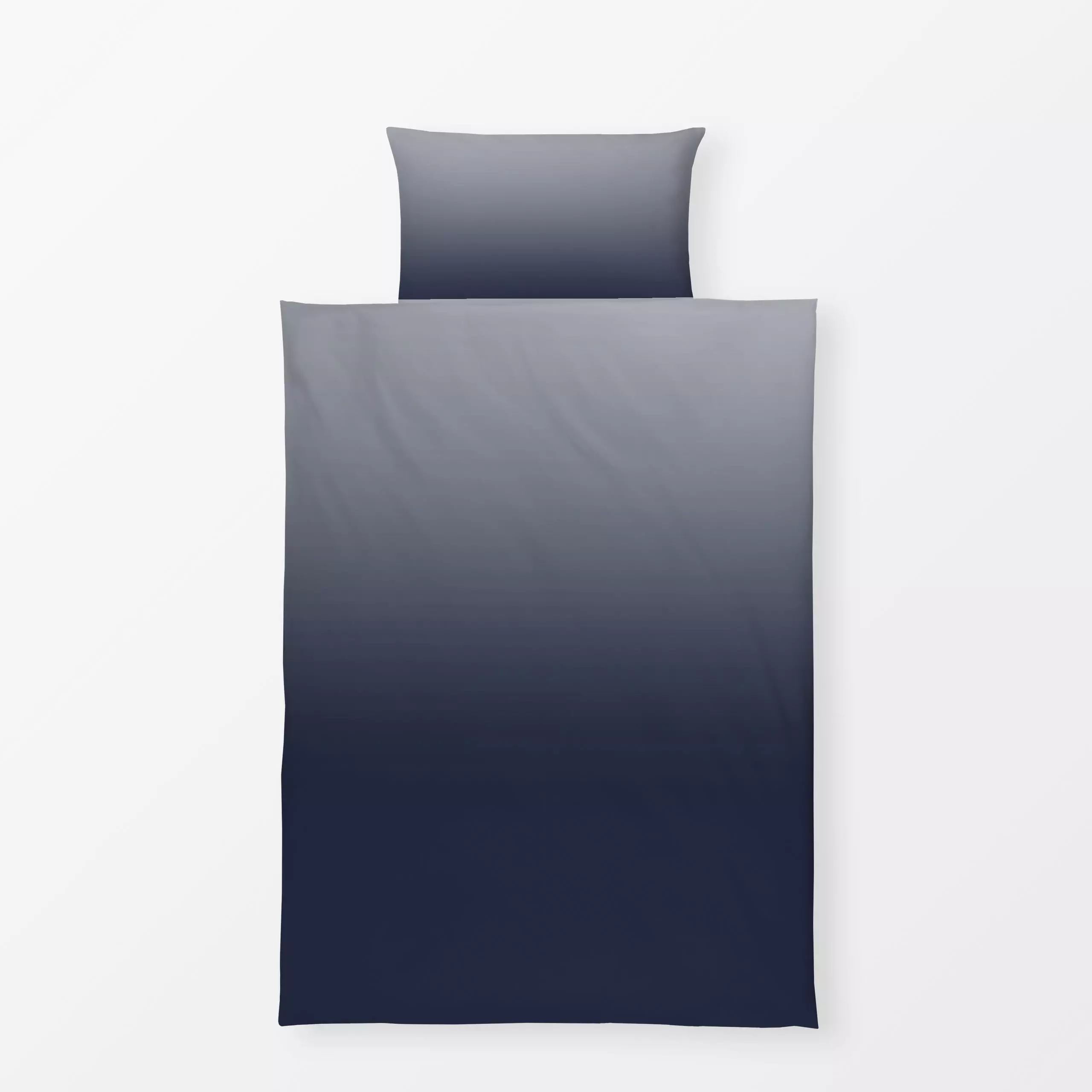 Bettwäsche Winter Shades midnight blue - Herbst, Winter, Symbole & Muster - von „Karen Menzenbach"; Blaugrau, Farbverläufe, ...