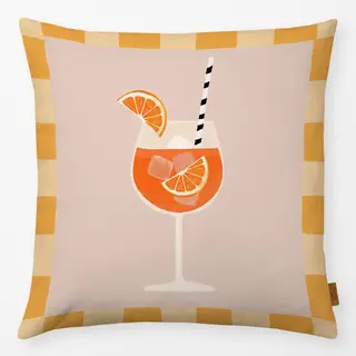 Kissen Cocktail gelb orange