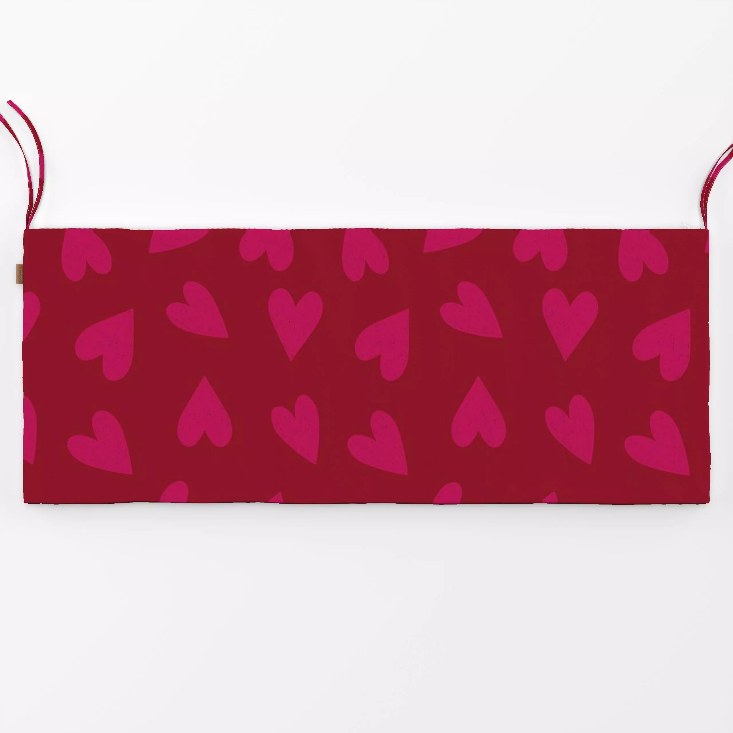 Bankauflage Sketchy Heart Allover Pink - Liebe, Romantik & Pride, Anlässe - von „DEINKI"; Herzen, Paare, Hochzeit, Valentins...