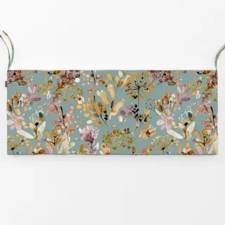 Bankauflage Wild Grasses Boho Gold Teal