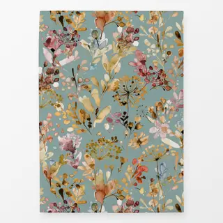 Geschirrtücher Wild Grasses Boho Gold Teal