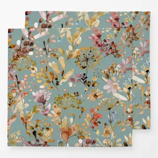 Servietten Wild Grasses Boho Gold Teal