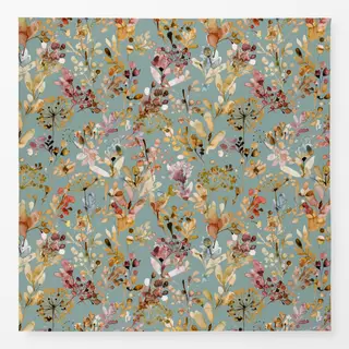 Tischdecke Wild Grasses Boho Gold Teal