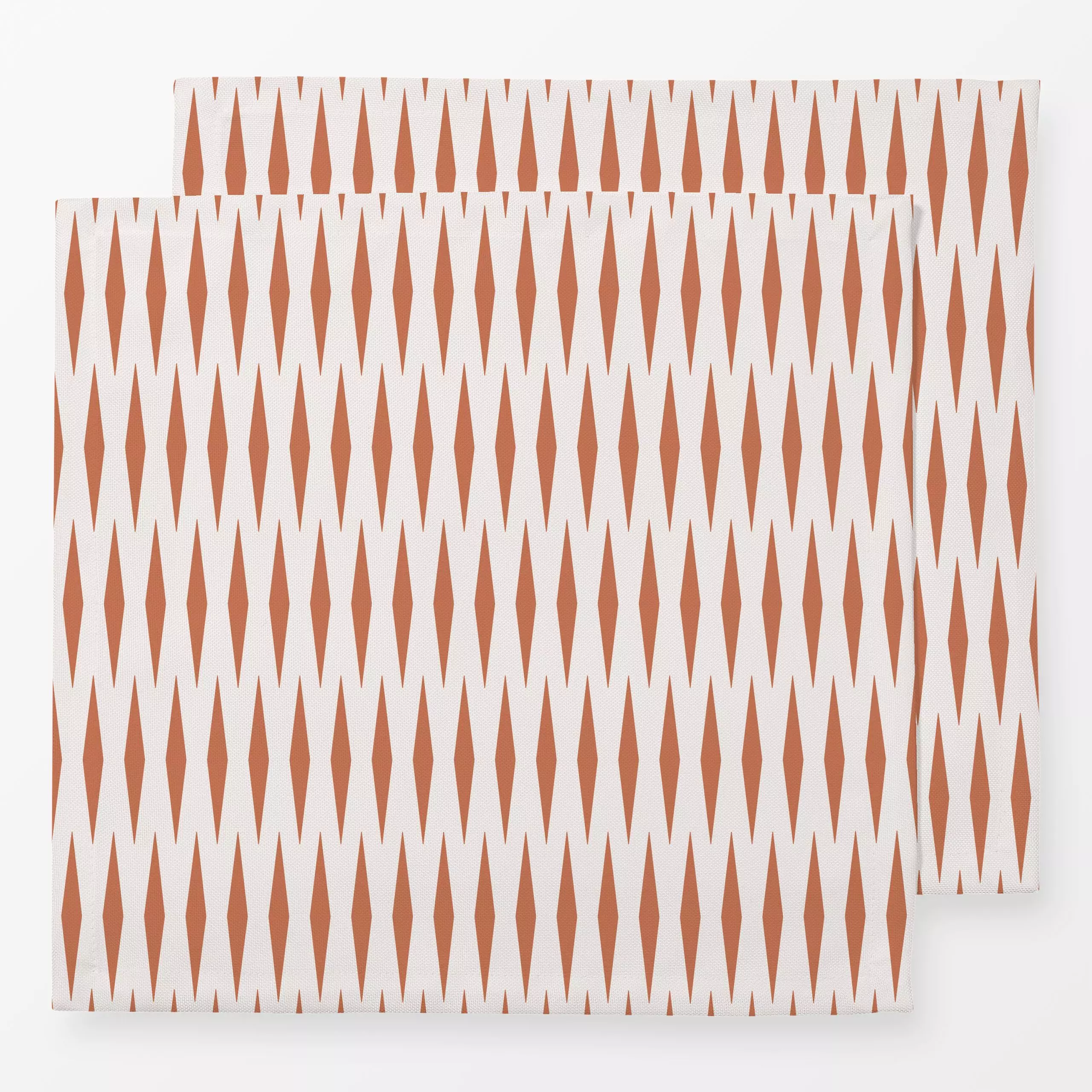 Servietten Raute Streifen beige braun - Symbole & Muster - von „Kathrin Woo"; boho, Muster, minimal, Streifen, Geometrisch, ...