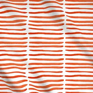 Meterware orangene Streifen Sommer